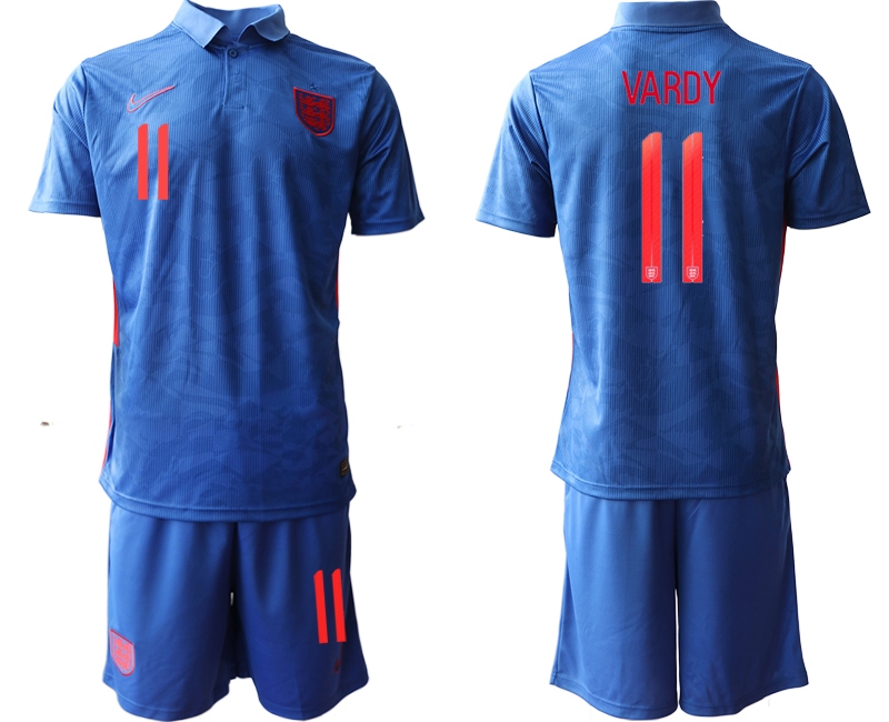 Men 2021 European Cup England away blue #11 Soccer Jersey->england jersey->Soccer Country Jersey